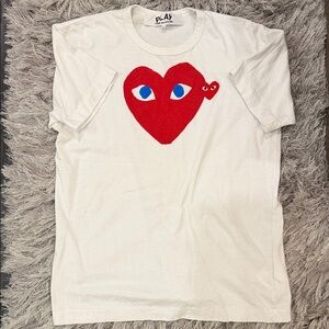 Comme des Garcons PLAY Red Heart Tee